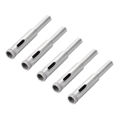 Harfington Uxcell Diamond Drill Bits Hole Saws for Glass Ceramic Porcelain Tiles 5 Pcs