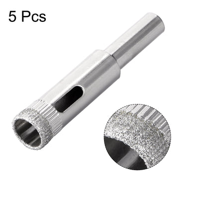 Harfington Uxcell Diamond Drill Bits Hole Saws for Glass Ceramic Porcelain Tiles 5 Pcs