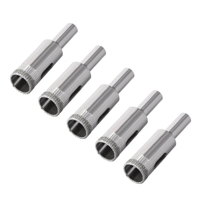 Harfington Uxcell Diamond Drill Bits Hole Saws for Glass Ceramic Porcelain Tiles 5 Pcs