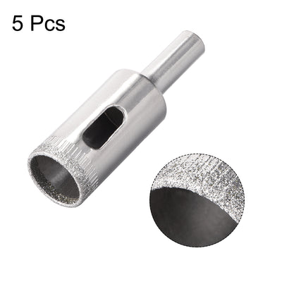 Harfington Uxcell Diamond Drill Bits Hole Saws for Glass Ceramic Porcelain Tiles 5 Pcs