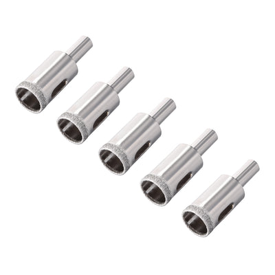 Harfington Uxcell Diamond Drill Bits Hole Saws for Glass Ceramic Porcelain Tiles 5 Pcs