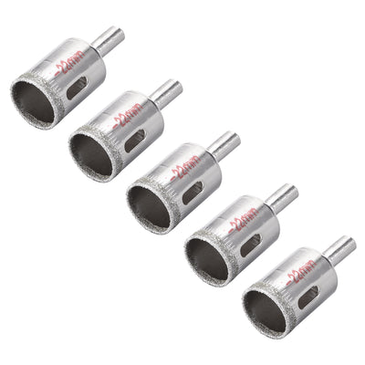 Harfington Uxcell Diamond Drill Bits Hole Saws for Glass Ceramic Porcelain Tiles 5 Pcs