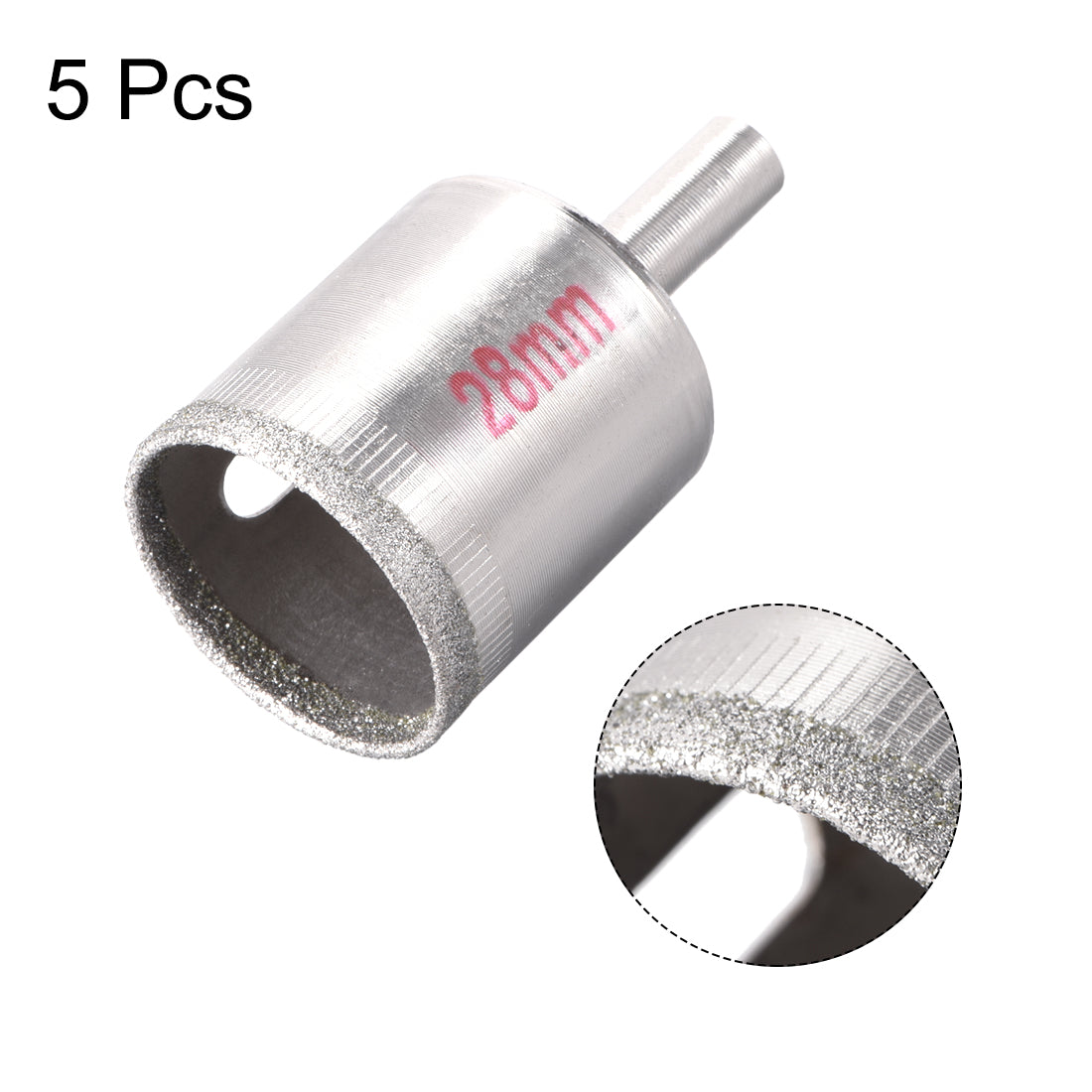 uxcell Uxcell Diamond Drill Bits Hole Saws for Glass Ceramic Porcelain Tiles 5 Pcs
