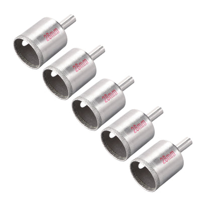 Harfington Uxcell Diamond Drill Bits Hole Saws for Glass Ceramic Porcelain Tiles 5 Pcs