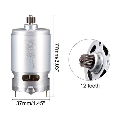 Harfington Uxcell DC 21V 23000RPM Electric Gear Motor 12 Teeth for Various Cordless Screwdriver