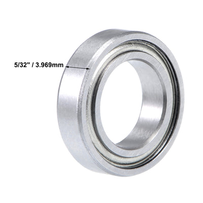 Harfington Uxcell Deep Groove Ball Bearings Double Shielded Chrome Steel Z1 P0