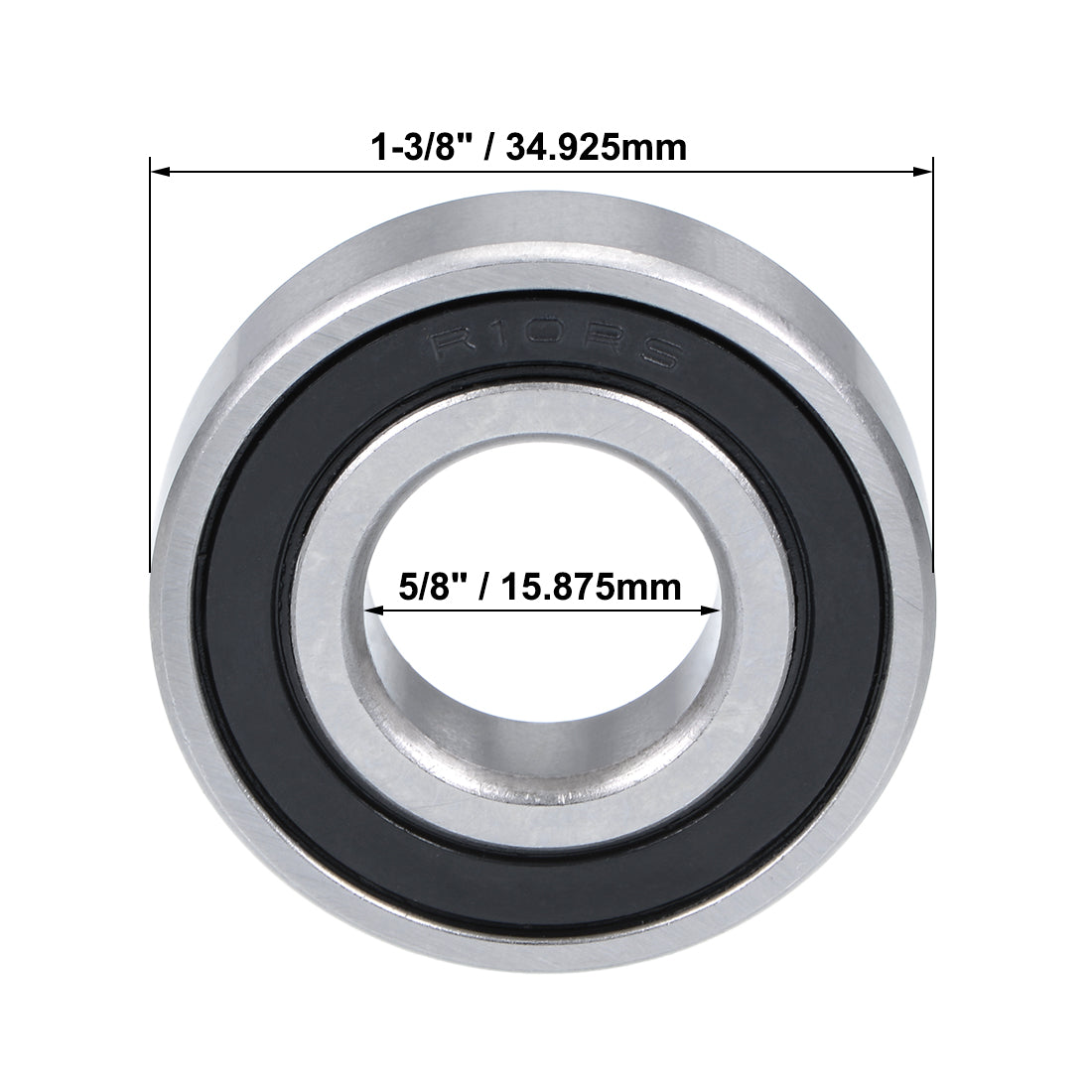 uxcell Uxcell Deep Groove Ball Bearings Inch Double Sealed Chrome Steel P0 Z1