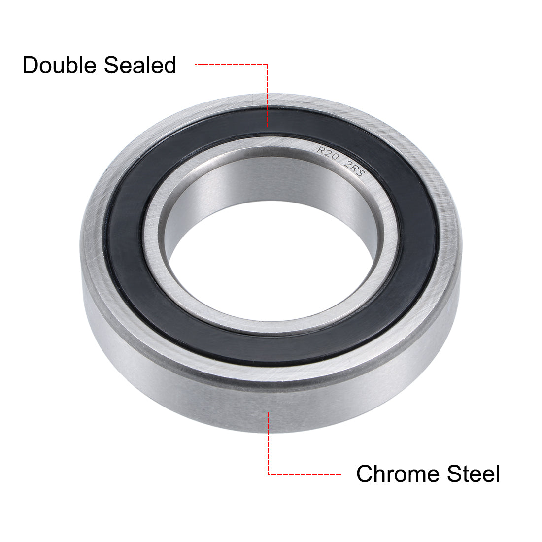 uxcell Uxcell Deep Groove Ball Bearings Inch Double Sealed Chrome Steel ABEC1 Z1