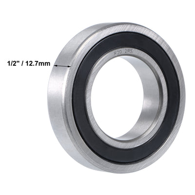 Harfington Uxcell Deep Groove Ball Bearings Inch Double Sealed Chrome Steel ABEC1 Z1