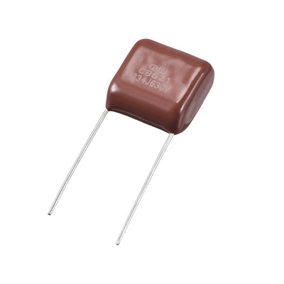 Harfington Uxcell CBB21 Metallized Polypropylene Film Capacitors 630V 0.33uF for Electric Circuits Energy Saving Lamps 30pcs