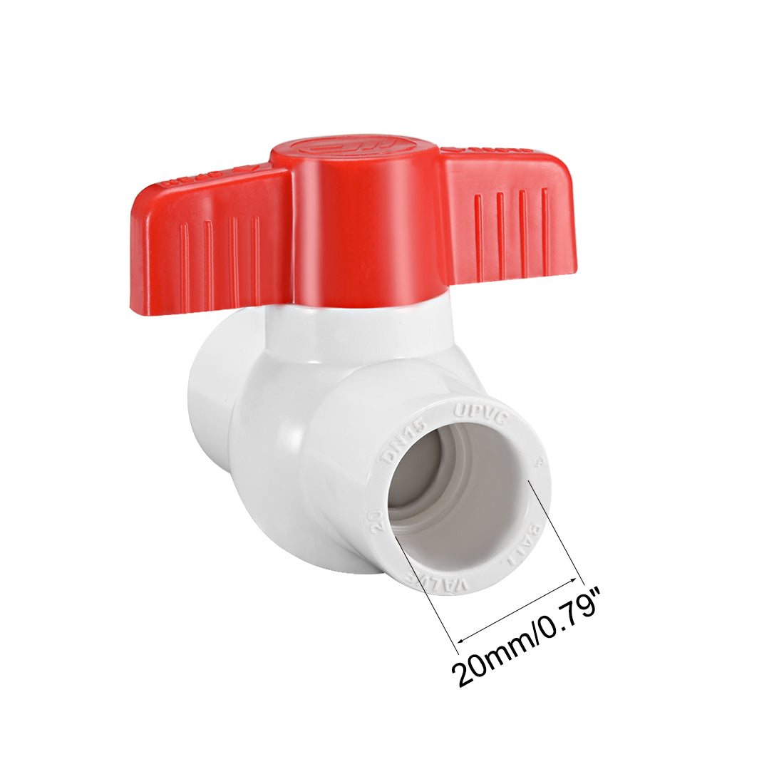 Harfington PVC Ball Valve for Water Supply Pipe, Slip Connection
