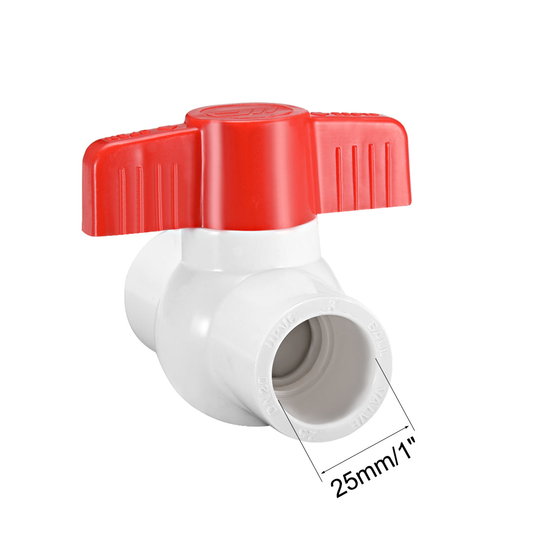 Harfington PVC Ball Valve for Water Supply Pipe, Slip Connection 2Pcs