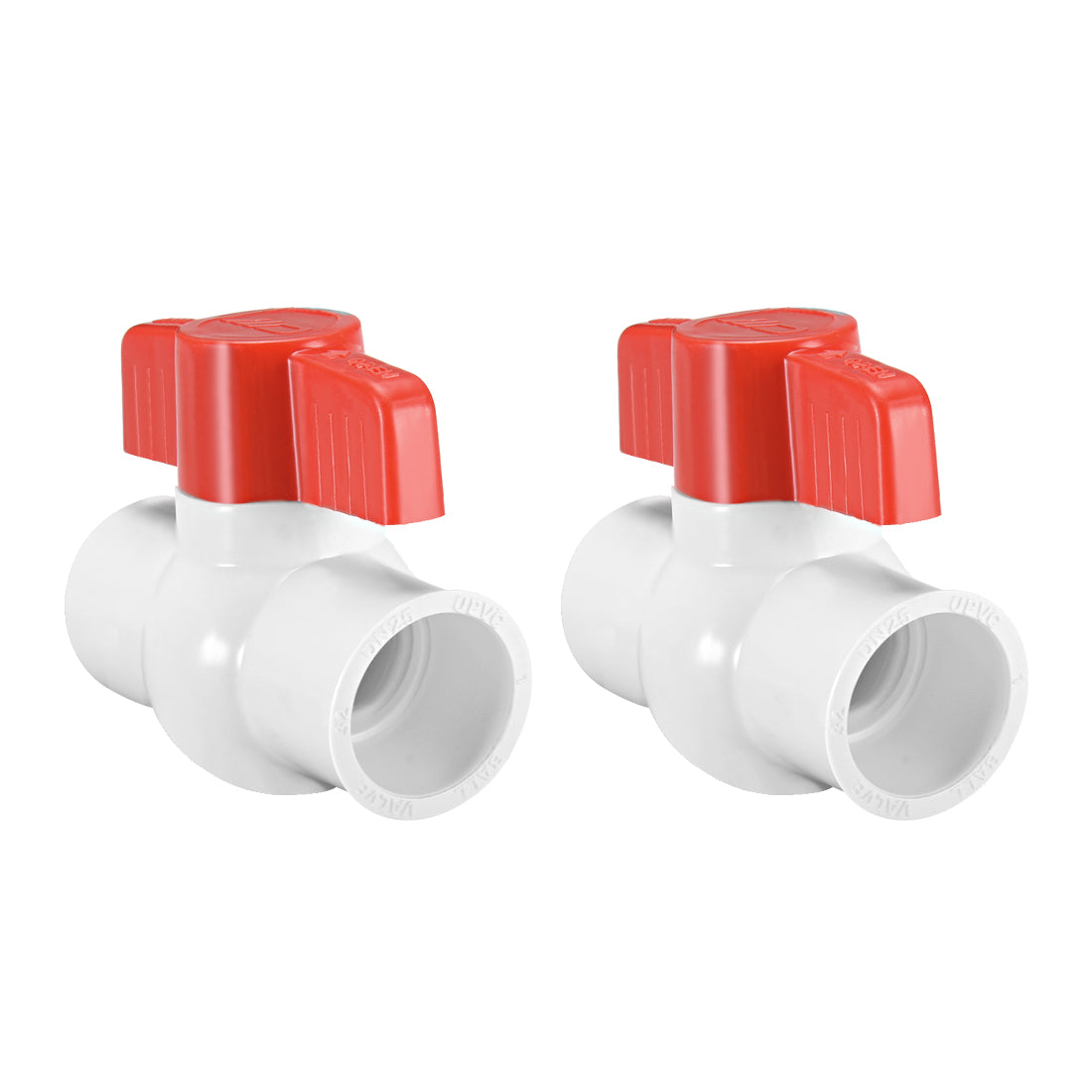Harfington PVC Ball Valve for Water Supply Pipe, Slip Connection 2Pcs