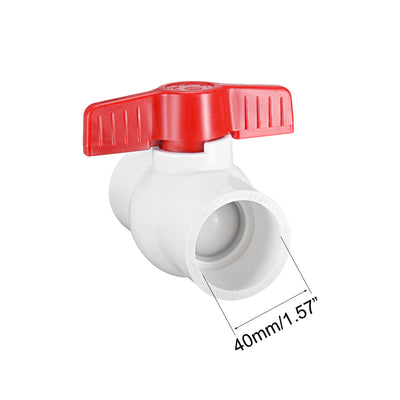 Harfington PVC Ball Valve for Water Supply Pipe, Slip Connection