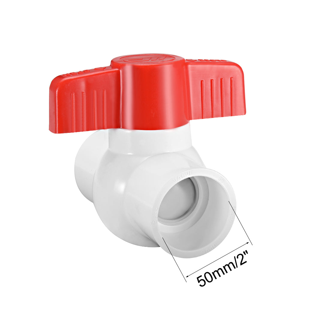 Harfington PVC Ball Valve for Water Supply Pipe, Slip Connection 2Pcs