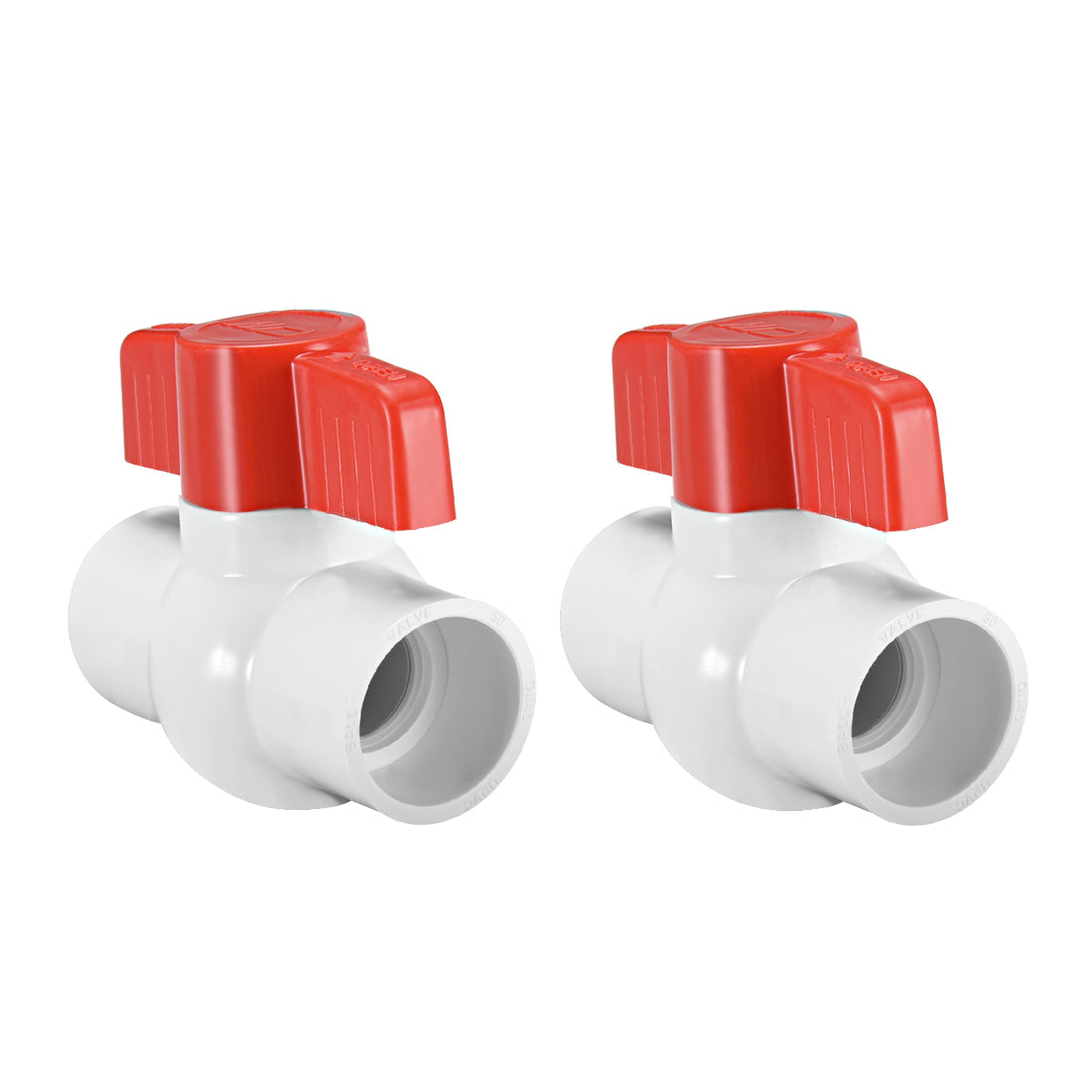 Harfington PVC Ball Valve for Water Supply Pipe, Slip Connection 2Pcs
