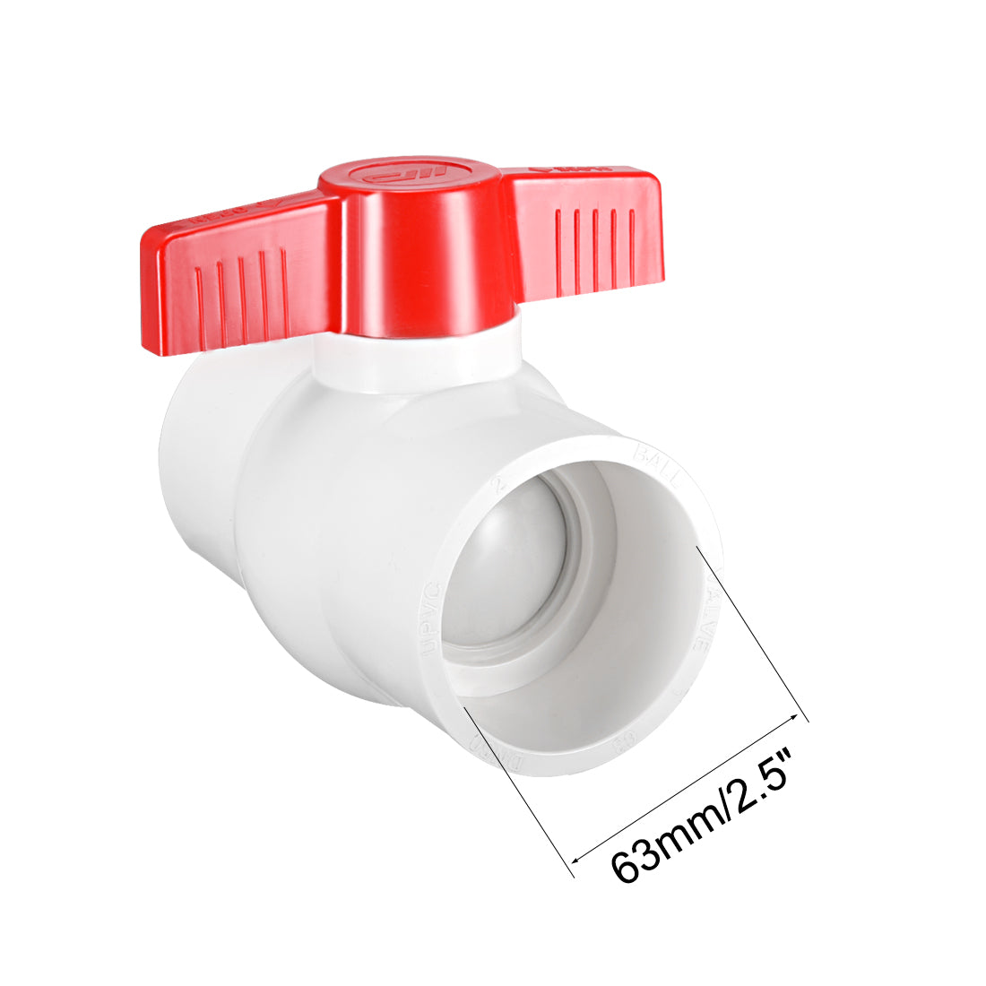 Harfington PVC Ball Valve for Water Supply Pipe, Slip Connection