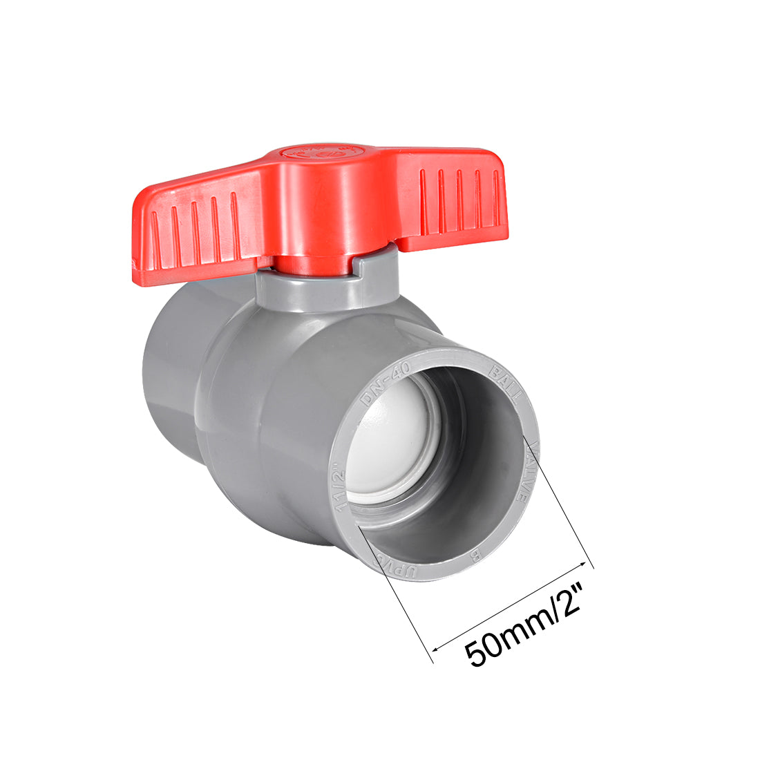 Harfington PVC Ball Valve for Water Supply Pipe, Slip Connection