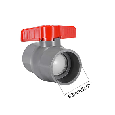 Harfington PVC Ball Valve for Water Supply Pipe, Slip Connection