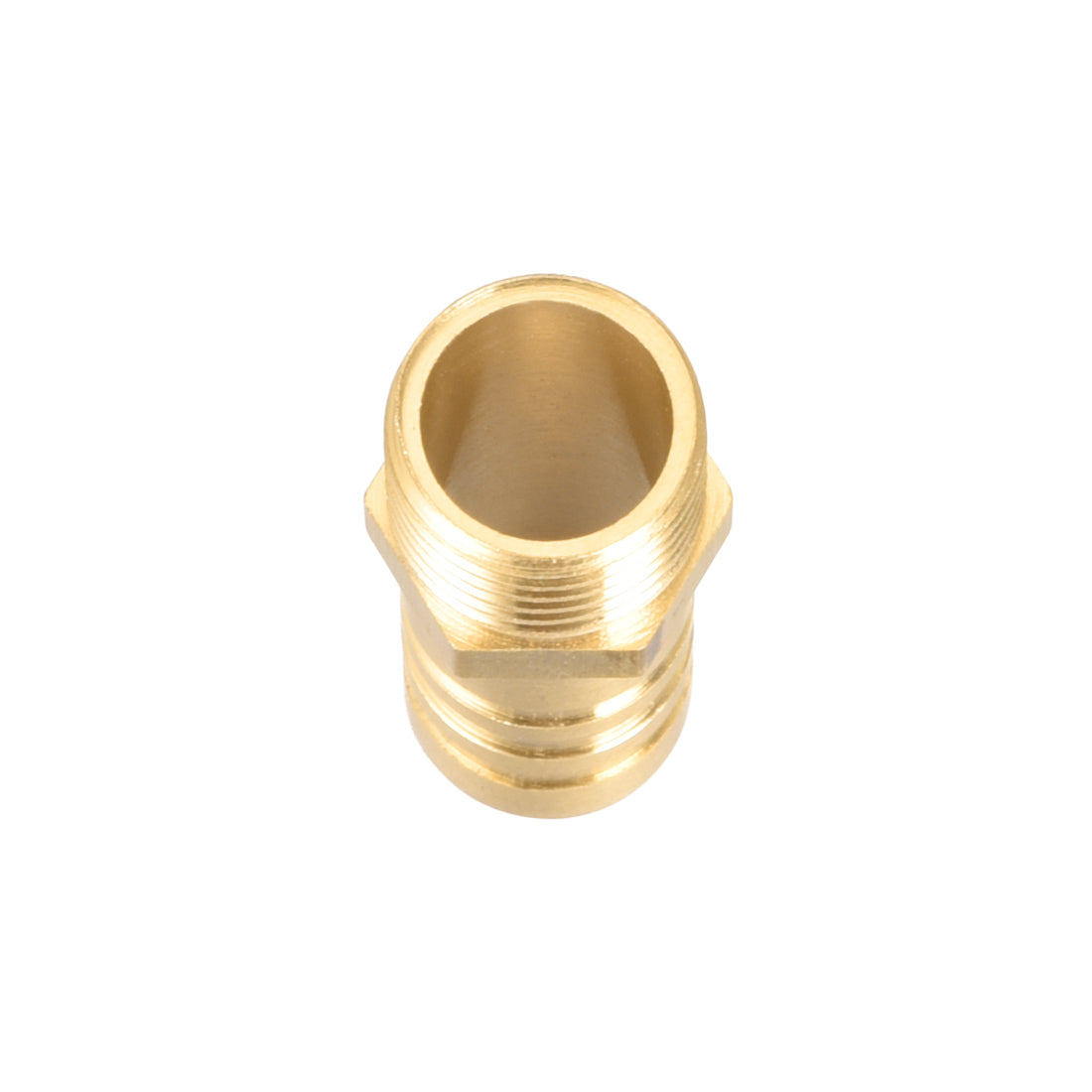 uxcell Uxcell Brass Barb Hose Fitting Connector Adapter 12mm Barbed x G1/4 Male Pipe 5Pcs