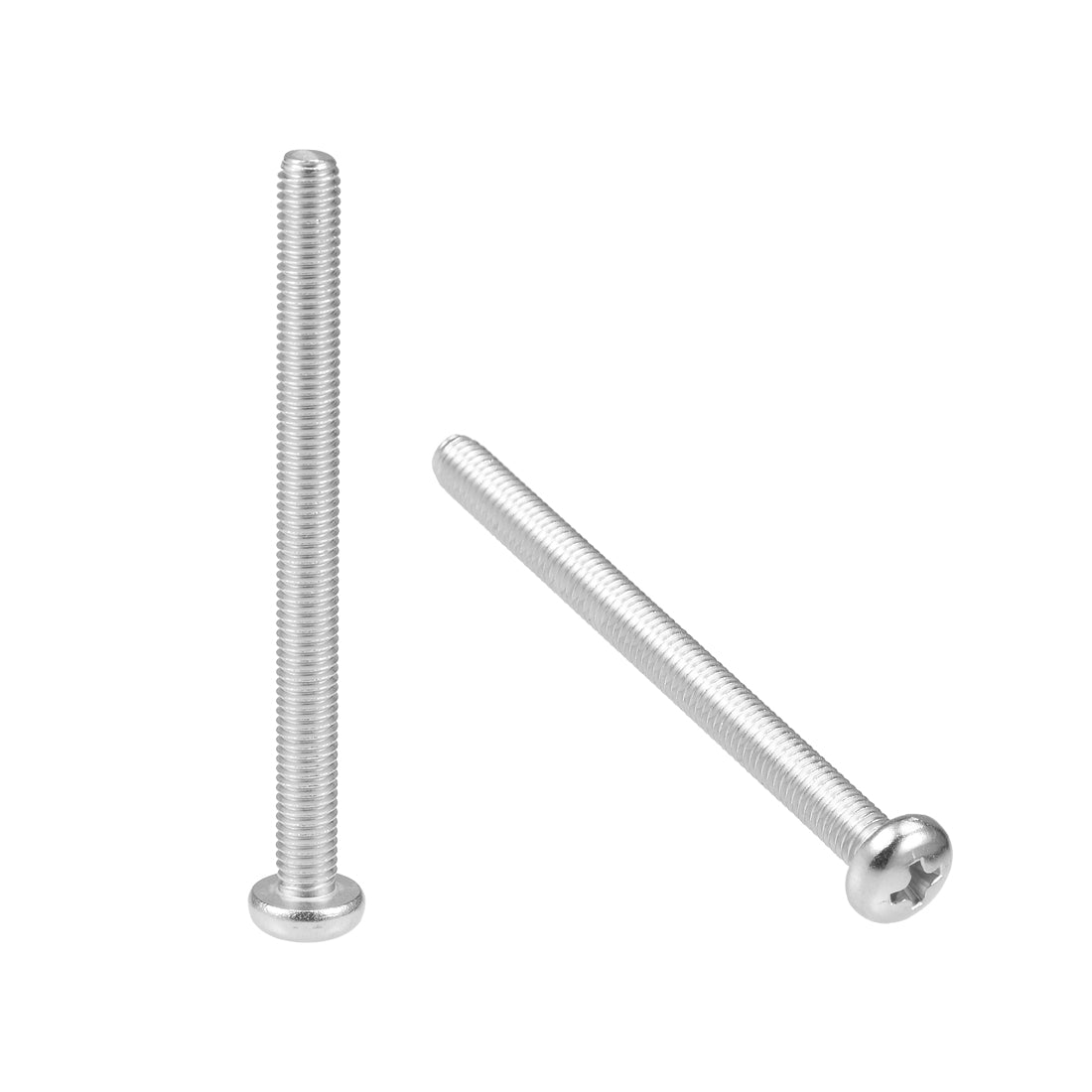 Harfington Machine Screws Phillips Pan Head Screw 304 Stainless Steel Fasteners Bolts 25Pcs