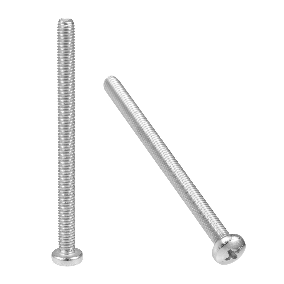 Harfington Machine Screws Phillips Pan Head Screw 304 Stainless Steel Fasteners Bolts 25Pcs