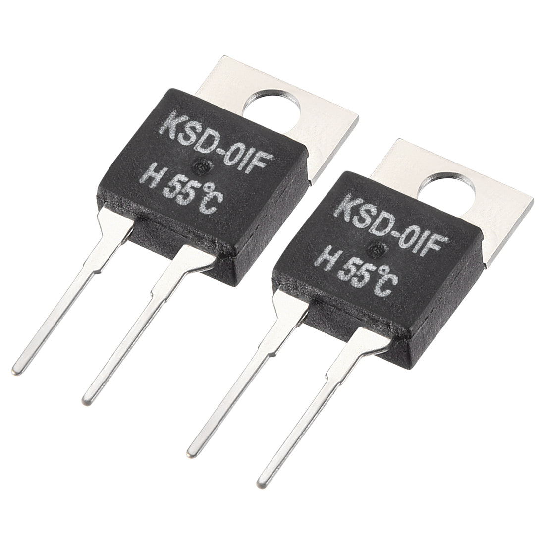 uxcell Uxcell KSD-01F Thermostat, Temperature Controller 55 N.O Normal Open 2pcs