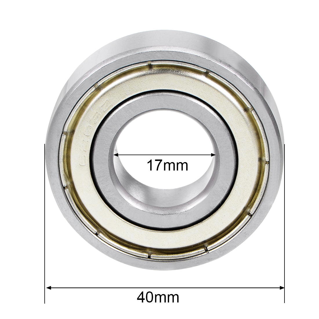 uxcell Uxcell Deep Groove Ball Bearings Metric Double Shield Chrome Steel P0 Z2