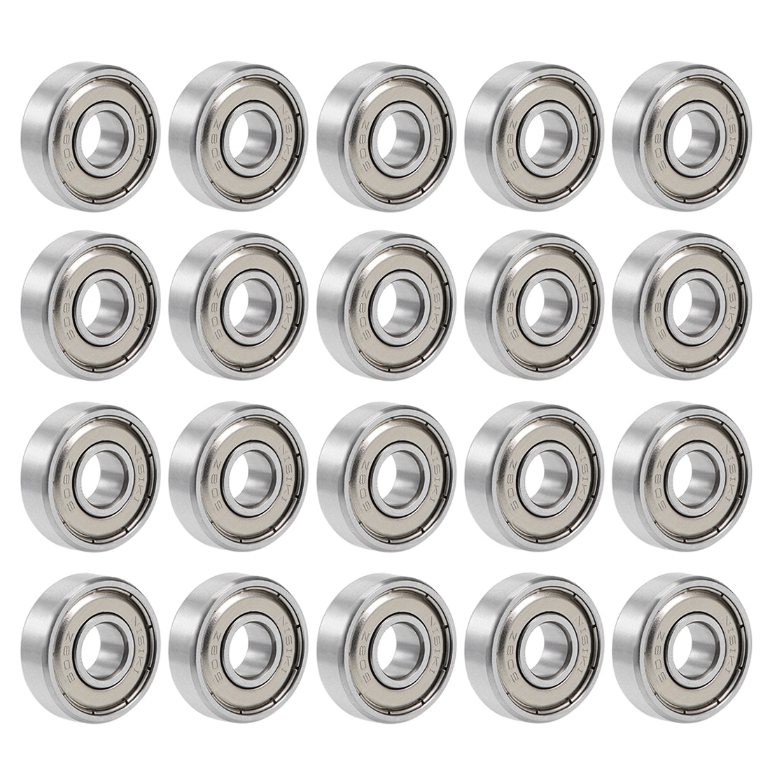Harfington 608ZZ Deep Groove Ball Bearing 8x22x7mm Double Shielded Chrome Bearings 20pcs