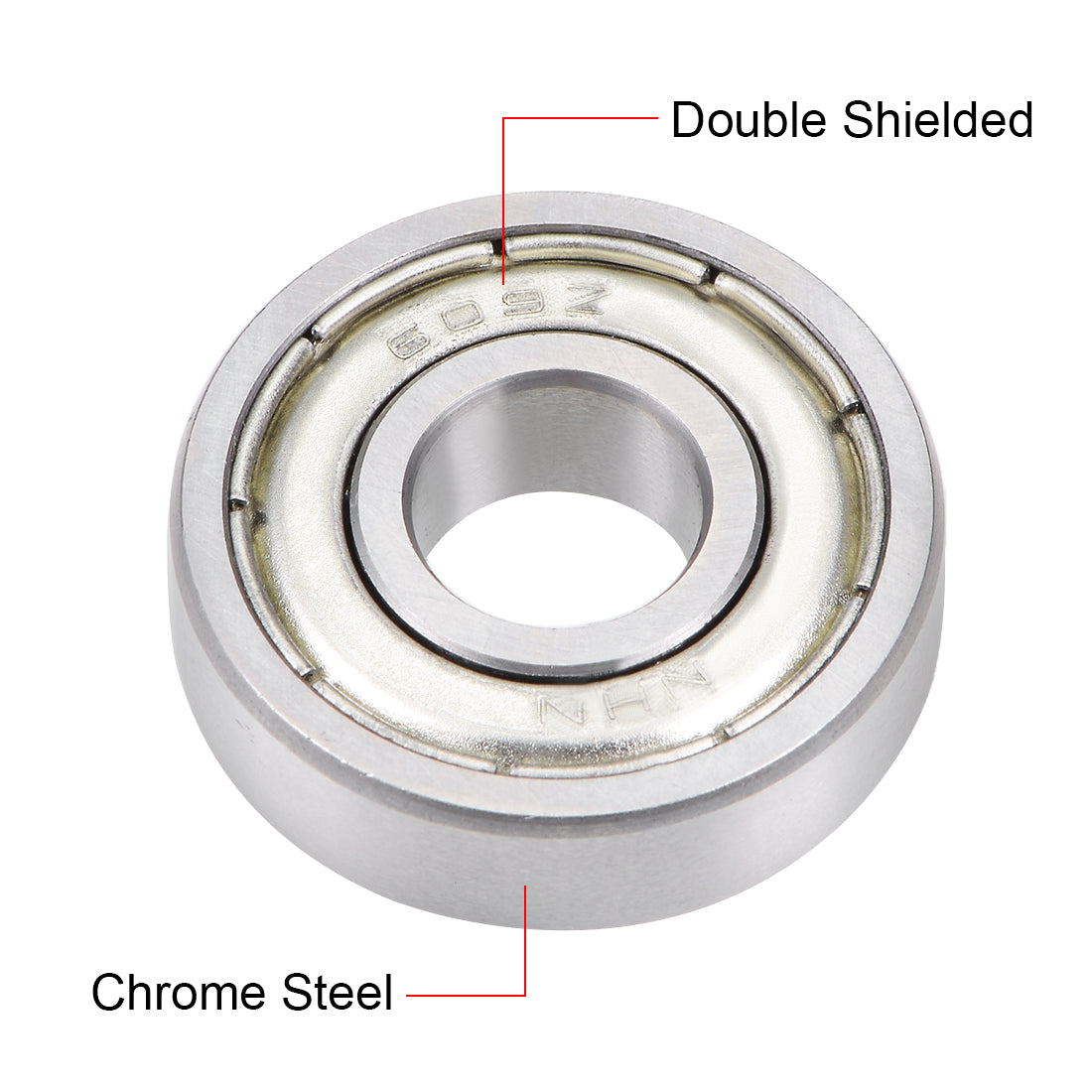 uxcell Uxcell Deep Groove Ball Bearings Metric Double Shield Chrome Steel P0 Z2