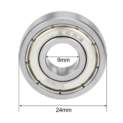 Harfington Uxcell Deep Groove Ball Bearings Metric Double Shield Chrome Steel P0 Z2