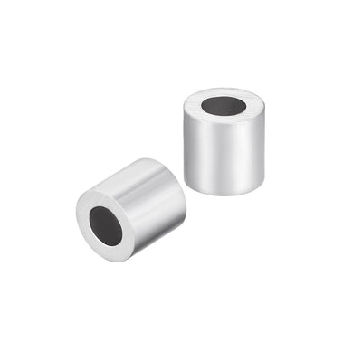 Harfington Uxcell Aluminum Crimping Loop Sleeve for 3/32" - 1/8" Diameter Wire Rope 100pcs