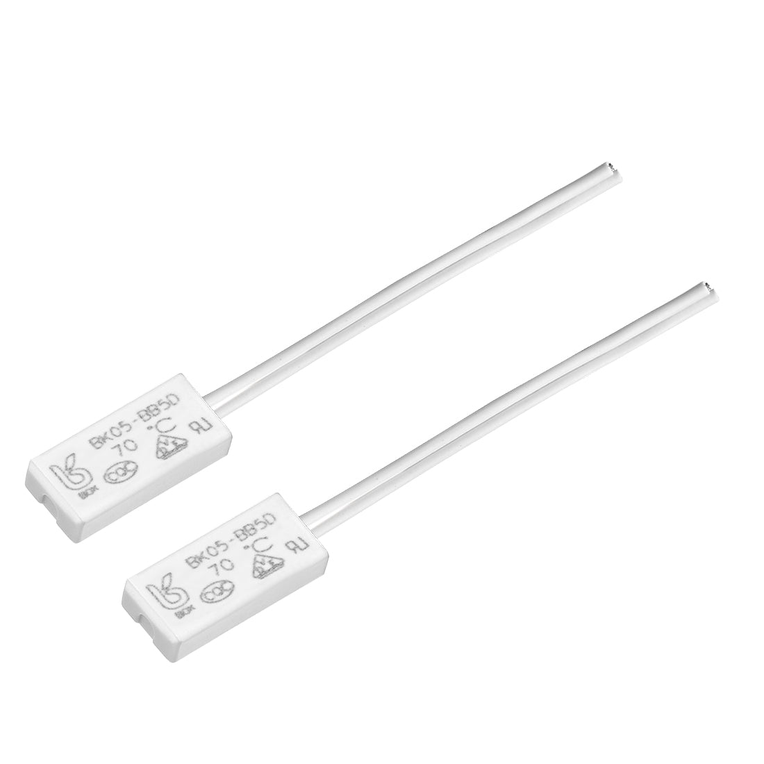 uxcell Uxcell Thermostat, 70℃ N.C 5A Plastic Bimetal Temperature Control Switch 2pcs
