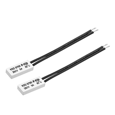uxcell Uxcell KSD9700 Thermostat, 95 N.O 5A Plastic Bimetal Temperature Control Switch 2pcs