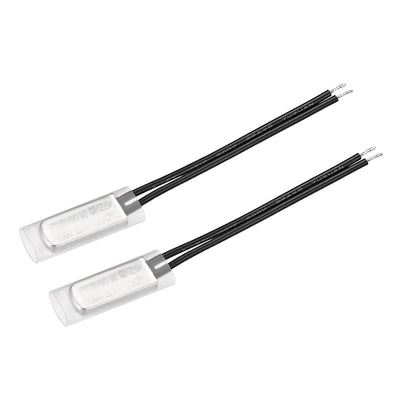 uxcell Uxcell KSD9700 Thermostat, 100℃ N.O 5A Metal Bimetal Temperature Control Switch 2pcs