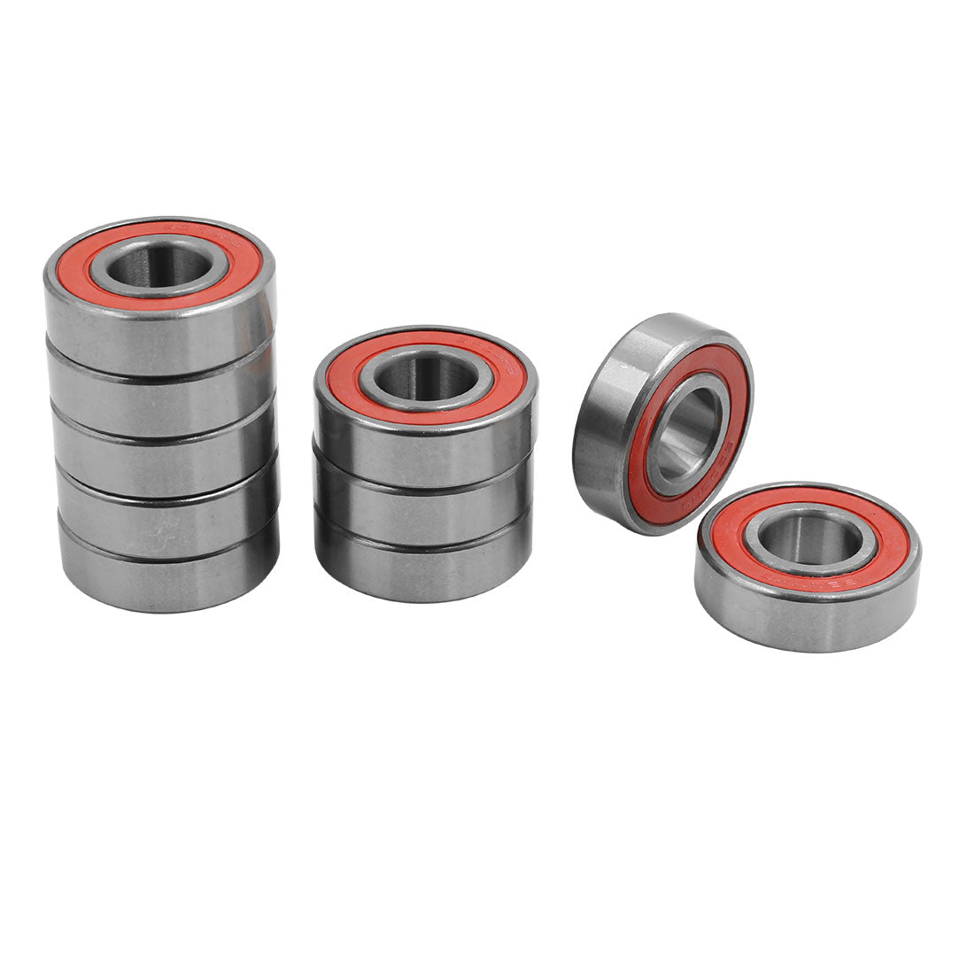 uxcell Uxcell 10pcs Universal 6203RS Deep Groove Sealed Shielded Ball Bearing 40 x 17 x 12mm