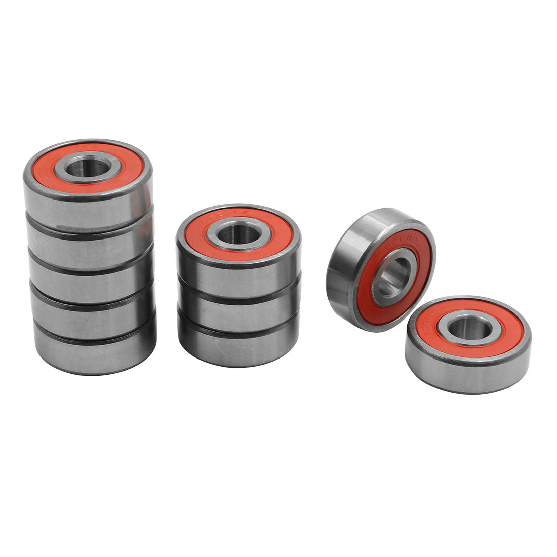 uxcell Uxcell 10pcs Universal 6301RS Deep Groove Sealed Shielded Ball Bearing 37 x 12 x 12mm