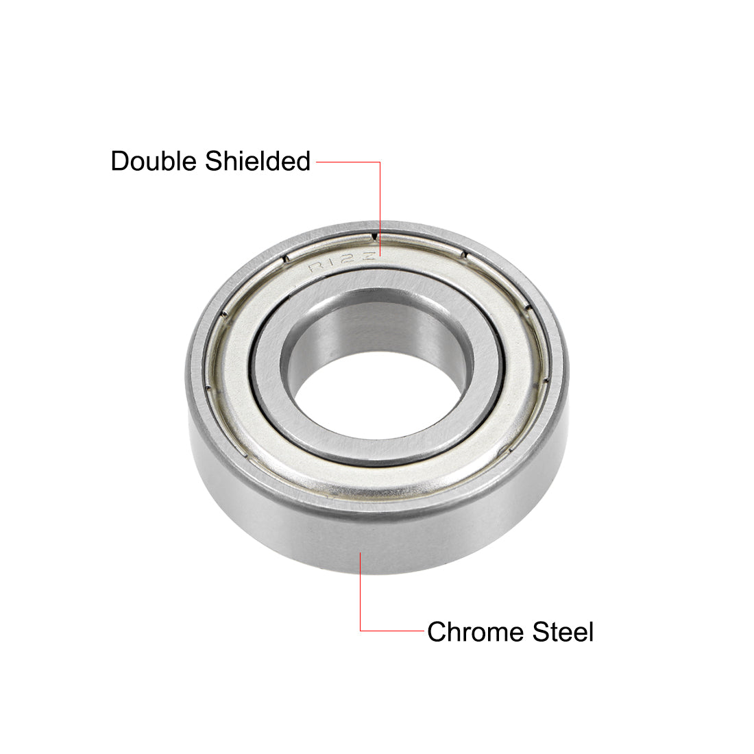 uxcell Deep Groove Ball Bearings Inch Double Shielded Chrome Steel P0 Z1