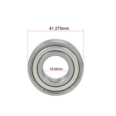 Harfington Deep Groove Ball Bearings Inch Double Shielded Chrome Steel P0 Z1