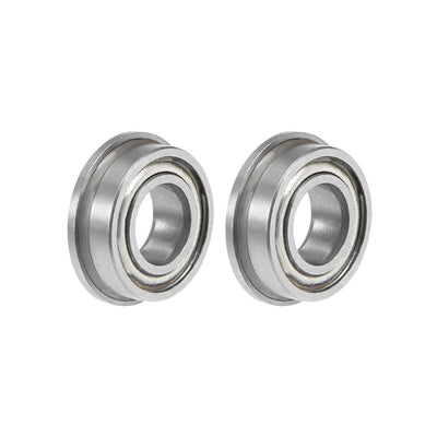 Harfington Flange Deep Groove Ball Bearings Inch Double Shielded Chrome Steel