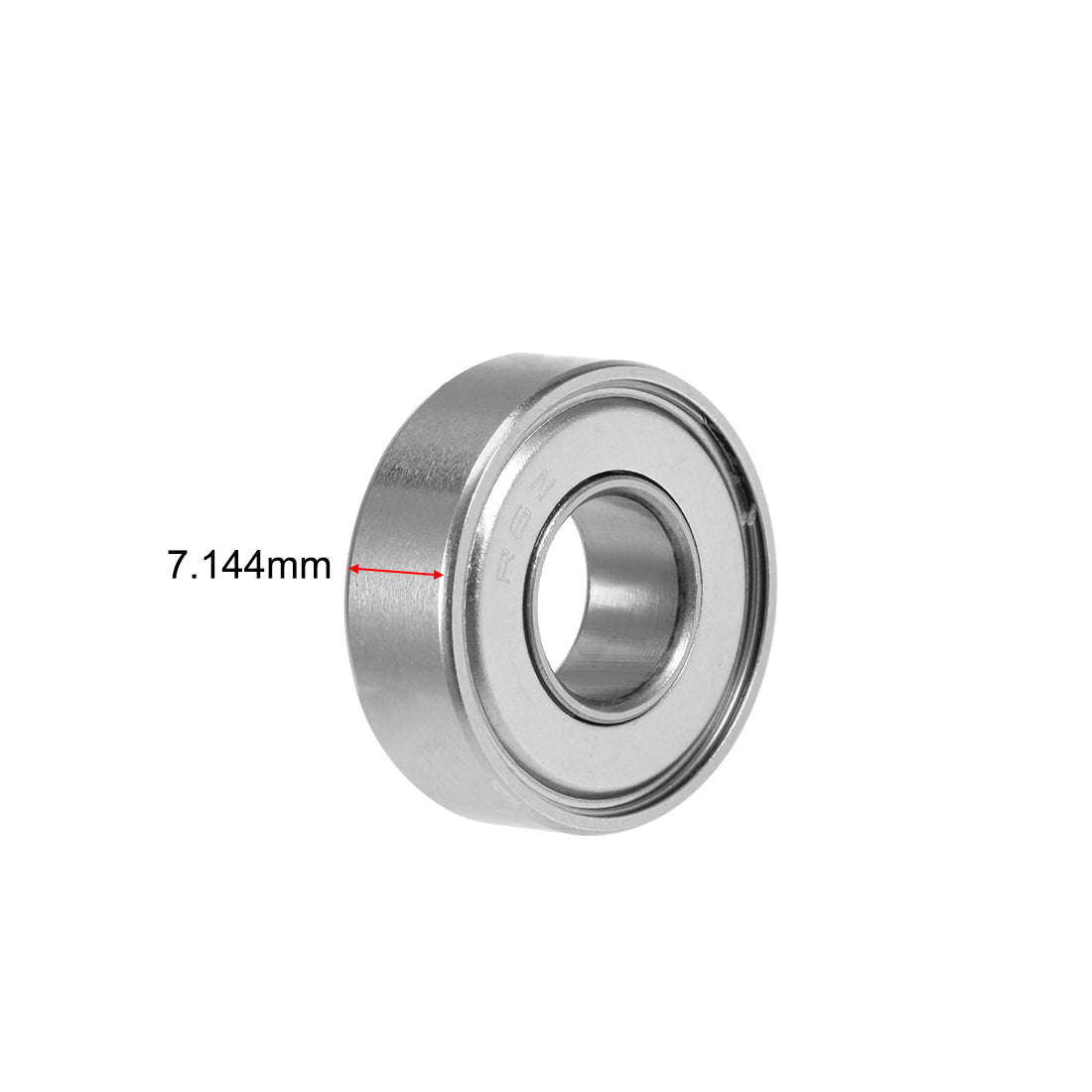 Harfington R6ZZ Deep Groove Ball Bearing 3/8"x7/8"x9/32" Shielded GCr15 Bearings 2pcs