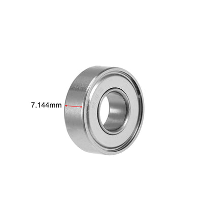 Harfington R6ZZ Deep Groove Ball Bearing 3/8"x7/8"x9/32" Shielded GCr15 Bearings 2pcs