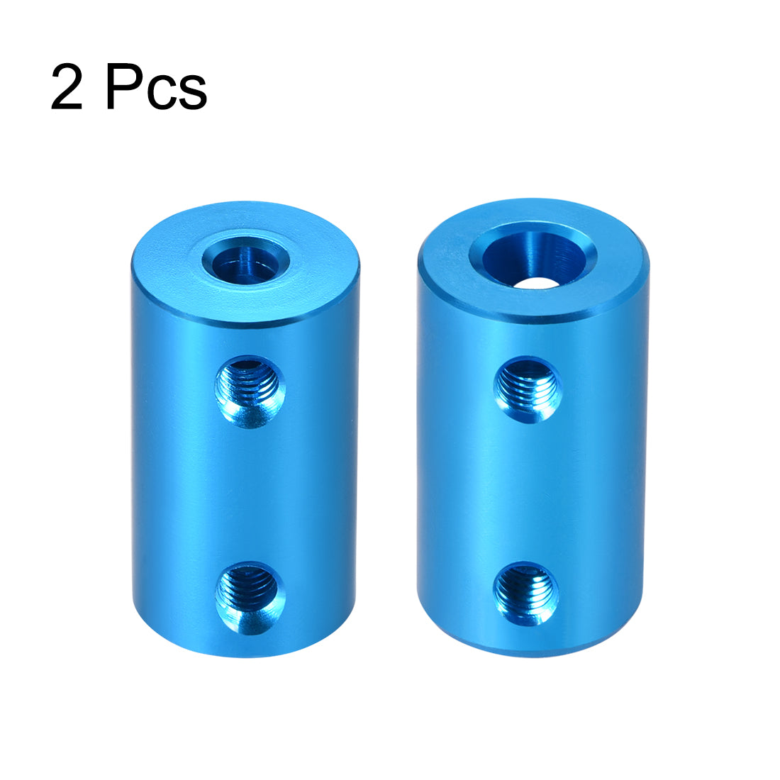 Harfington Shaft Coupling 4mm to 6mm Bore L25xD14 Robot Motor Wheel Rigid Coupler Connector Blue 2pcs