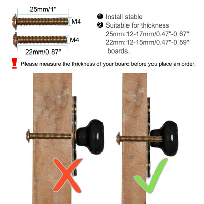 Harfington Uxcell Ceramic Vintage Knobs Drawer Pull Handle Cupboard Wardrobe Dresser 4pcs Black