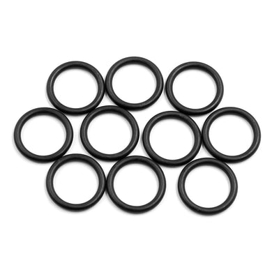Harfington 10pcs Black NBR70 O-Ring Washer Sealing Gasket 15 x 2.5mm