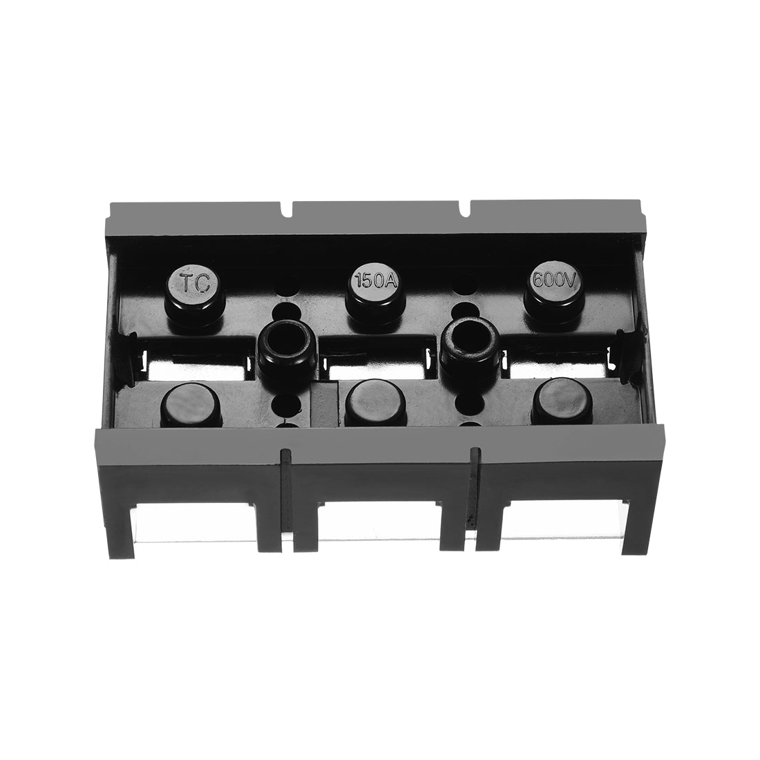 uxcell Uxcell Barrier Terminal Block 600V 150A 3 Positions Dual Rows Screw Terminals