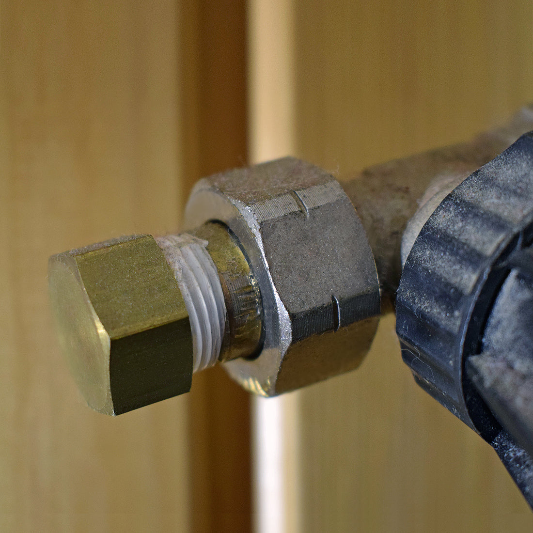 uxcell Uxcell Brass Female Pipe Fitting Valve Cap 1/4SAE Hex Head End Plug Connector 4pcs