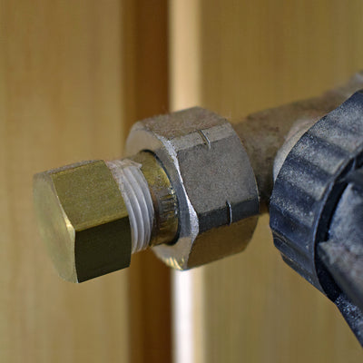 Harfington Uxcell Brass Female Pipe Fitting Valve Cap 1/4SAE Hex Head End Plug Connector 4pcs