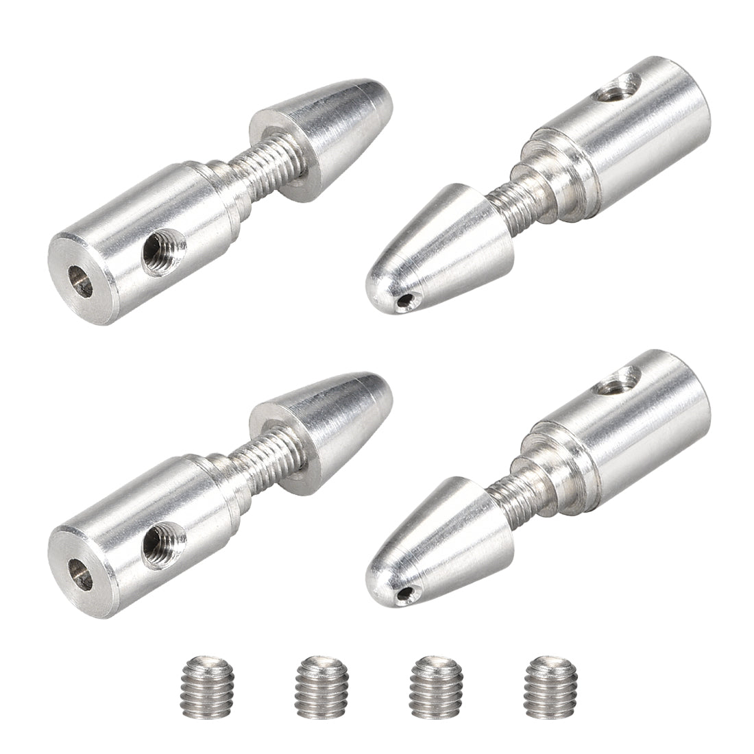uxcell Uxcell RC Plane Airplane Spinner 3mm Shaft Motor Propeller Adaptor Pack of 4 PCS (2mm)