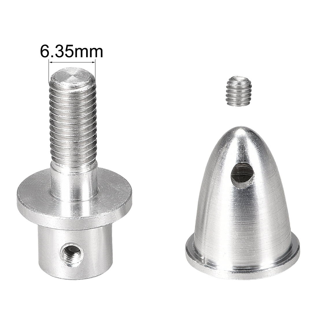 uxcell Uxcell RC Plane Airplane Spinner 6.35mm Shaft Motor Propeller Adaptor Pack of 4 PCS (3.17mm)